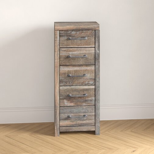 Foundstone Cali Narrow 5 Drawer Chest & Reviews | Wayfair.ca